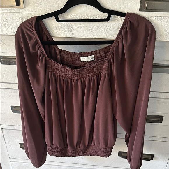 Gentle Fawn Brown Smocked Relaxed Blouse - Picture 1 of 1